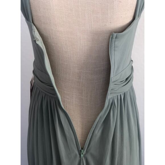 Birdy Grey Kiko Mesh Sage Green Gown - M - Picture 5 of 7